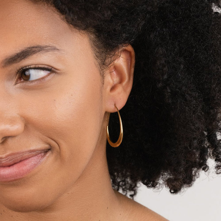 Liora Teardrop Hoop Earrings