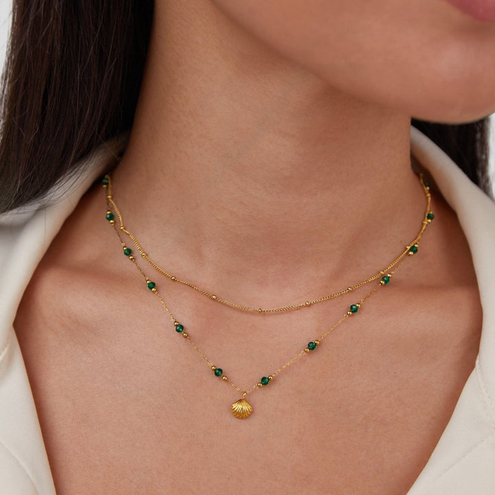 Nylah Beaded Chain Necklace