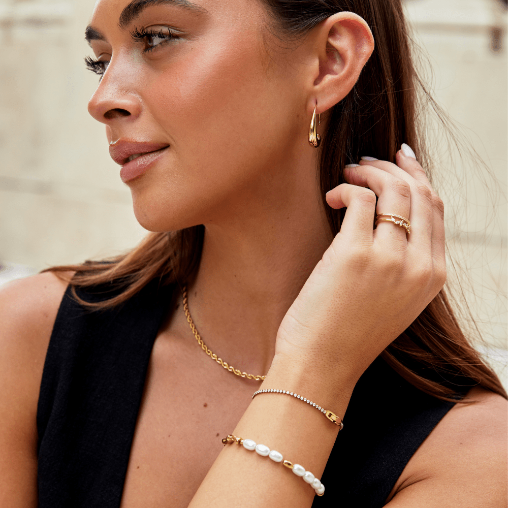 Lunara Crystal Gold Bracelet