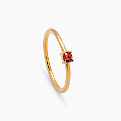 Isolde Dainty Birthstone Ring