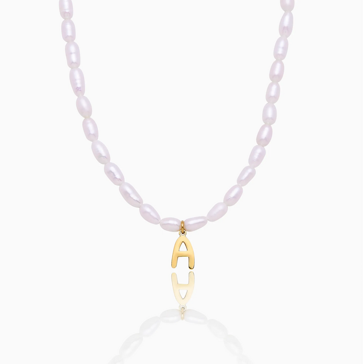Rosamund Initial Pearl Necklace