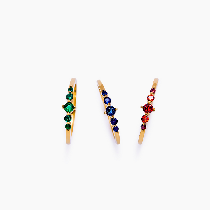 Ysabel Birthstone Arc Ring