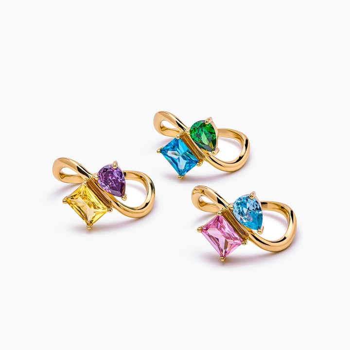Clemence Dual Stone Ring