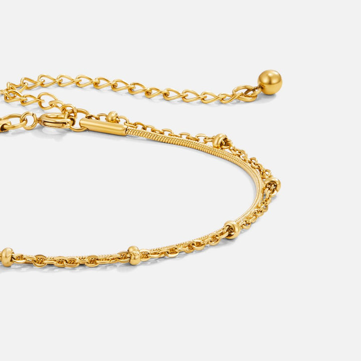 Lyra Dual-Strand Gold Bracelet