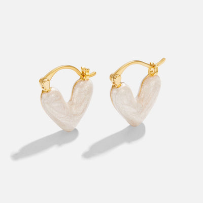 Lunisa Enamel Heart Earrings