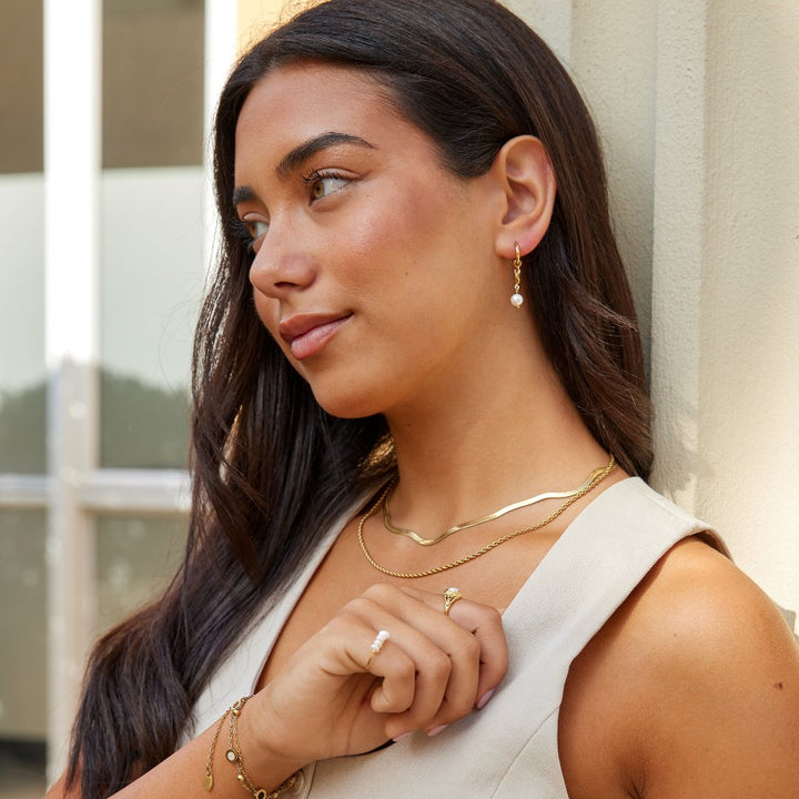 Maribel Pearl Tassel Earrings