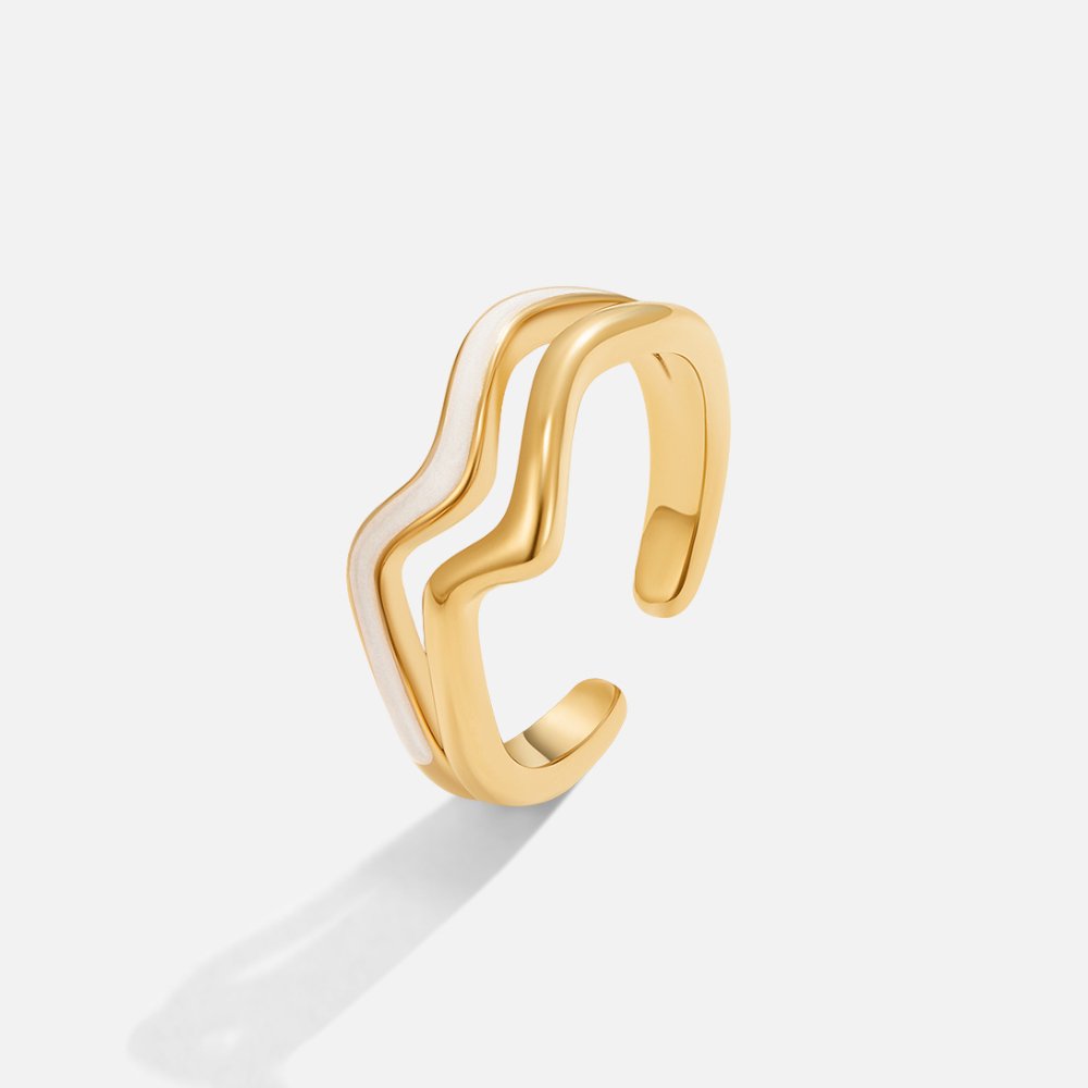 Savannah Enamel Wave Ring