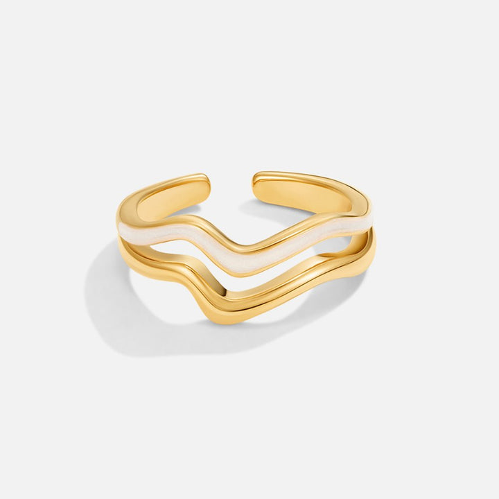 Savannah Enamel Wave Ring