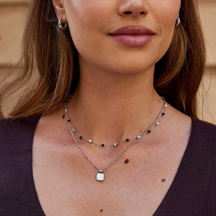 Lulu Midnight Stone Necklace