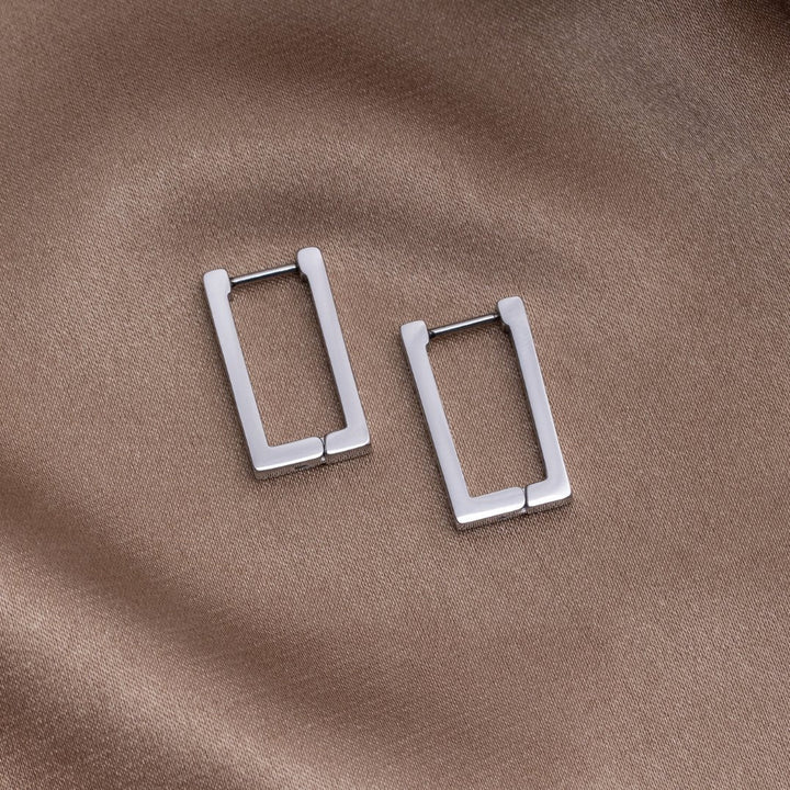 Reva Rectangle Hoop Earrings