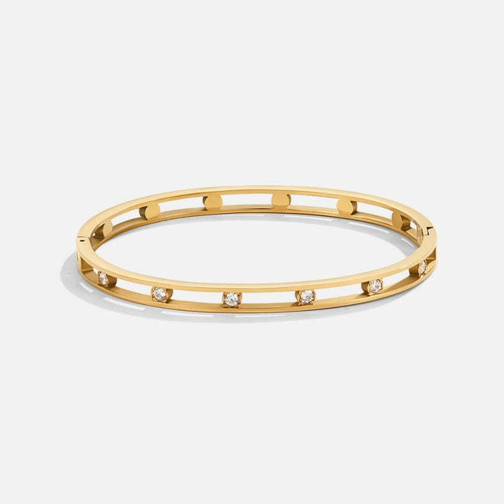 Celene Open Crystal Bangle