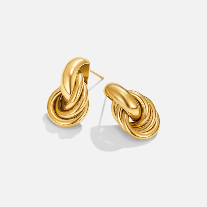 Elodie Twisted Drop Earrings