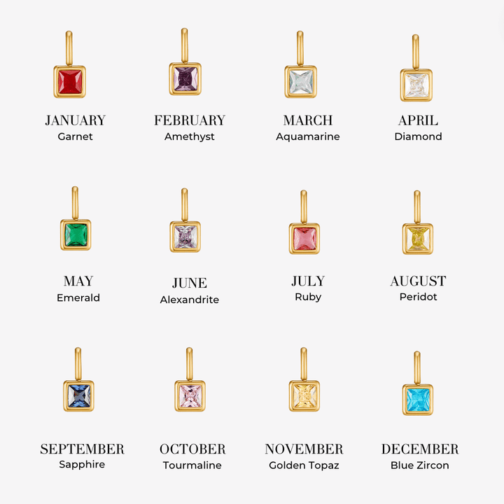 Solara Birthstone Necklace – Ruby