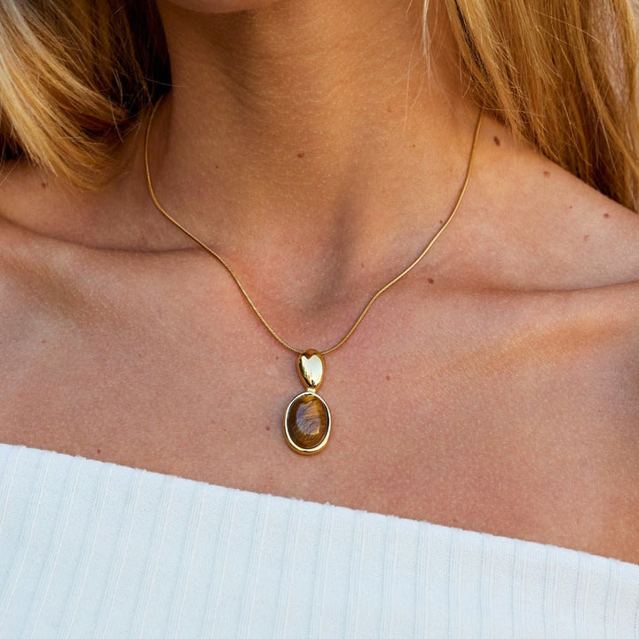 Tigra Stone Slider Necklace