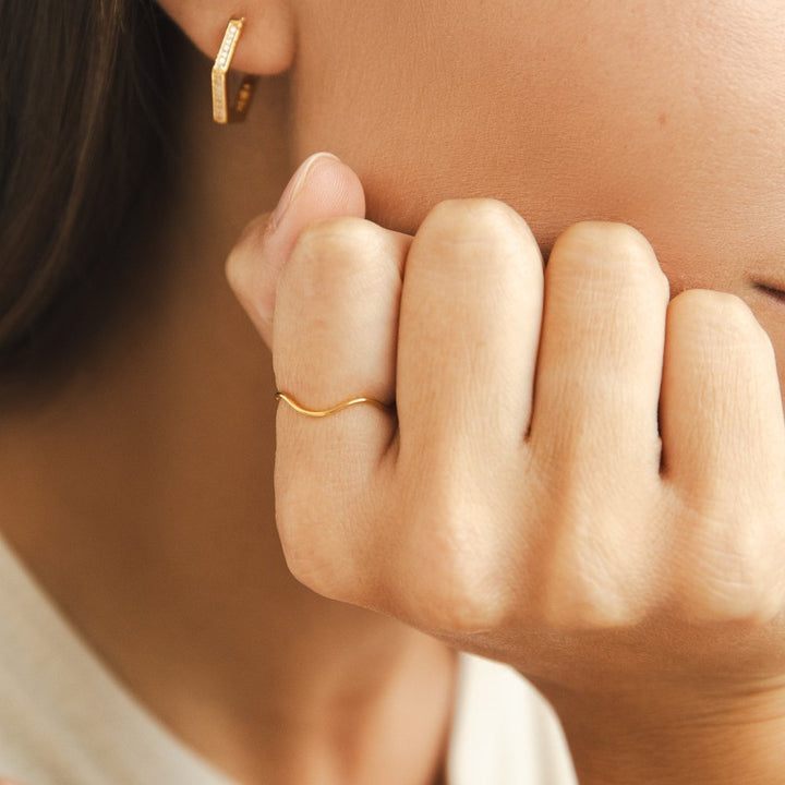 Solara Fluid Wave Ring