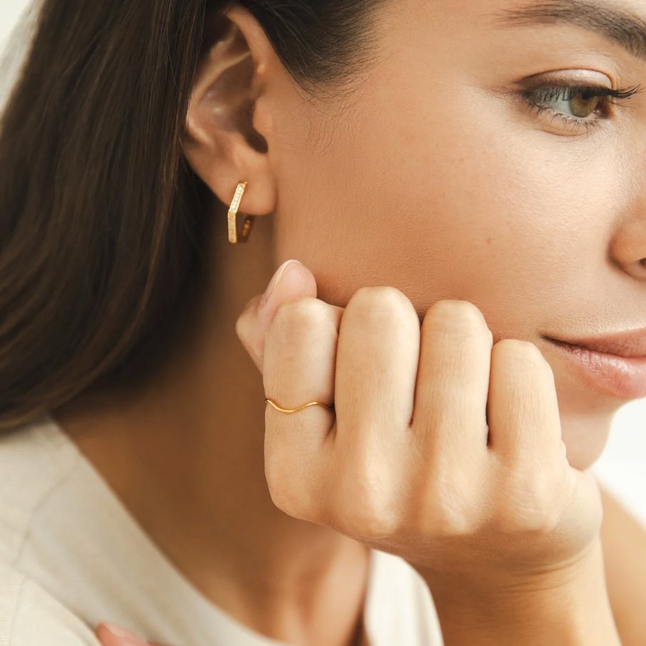 Solara Fluid Wave Ring