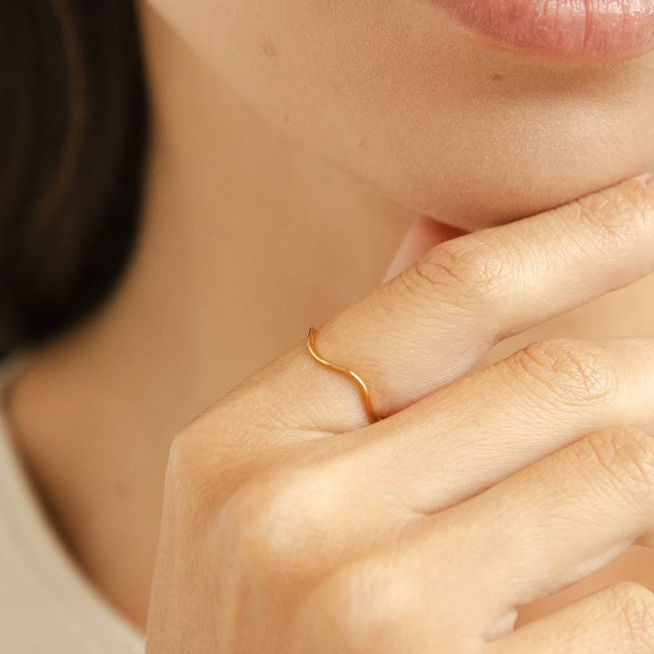 Solara Fluid Wave Ring