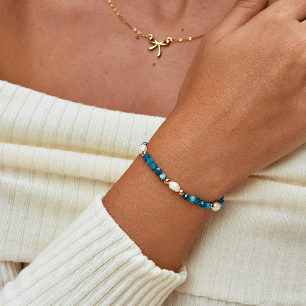 Title: Talia Turquoise Pearl Bracelet