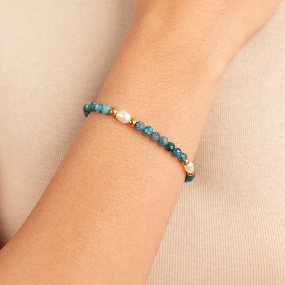 Title: Talia Turquoise Pearl Bracelet