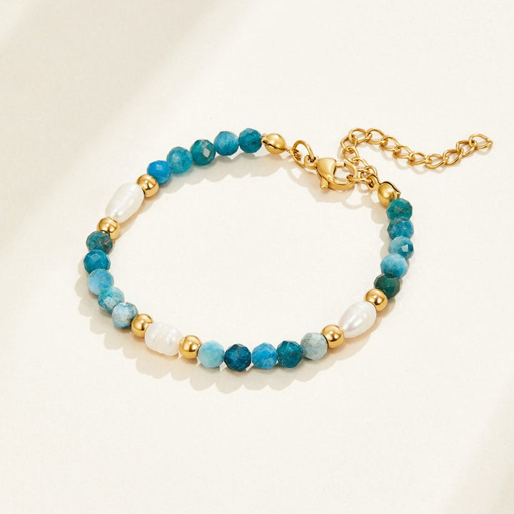 Title: Talia Turquoise Pearl Bracelet