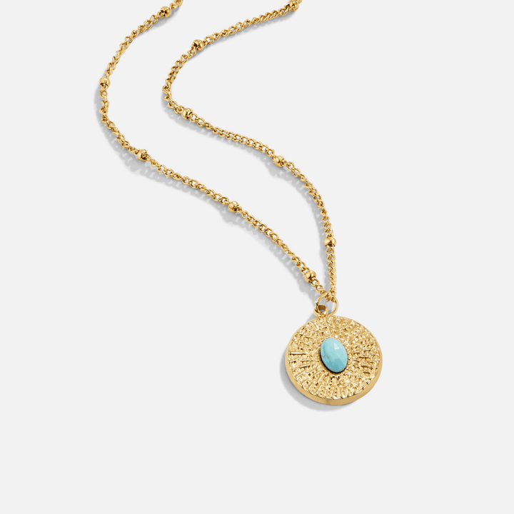 Celeste Turquoise Coin Necklace