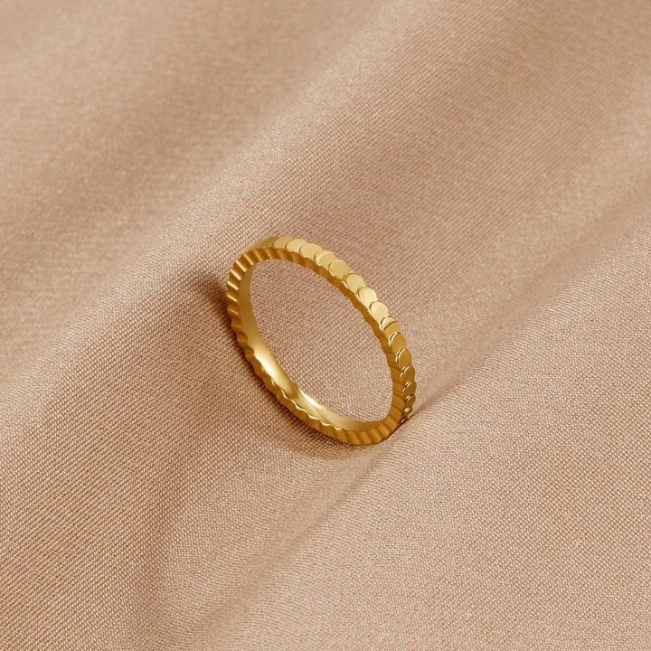 Ravena Textured Gold Ring