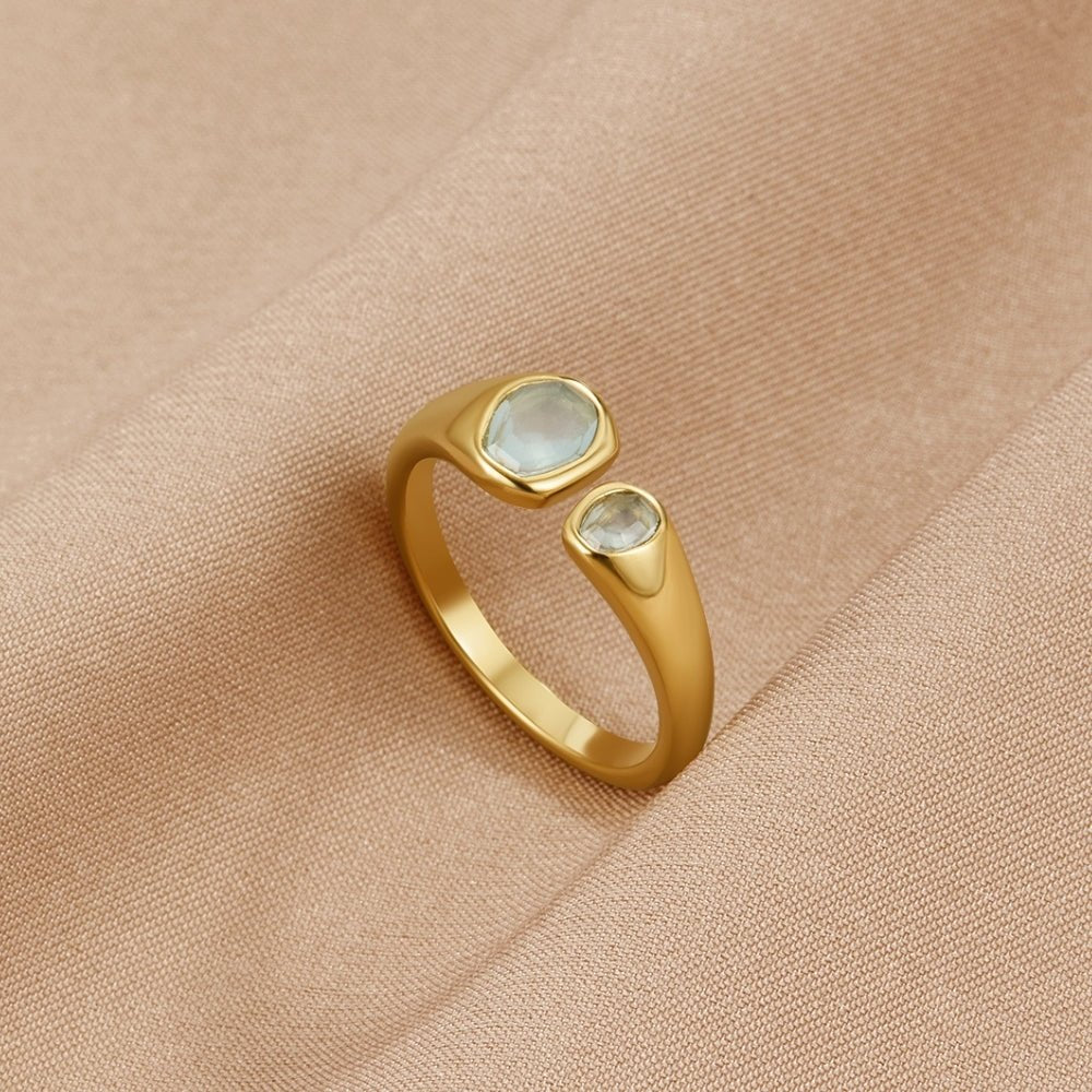 Aurelia Aquamarine Wrap Ring