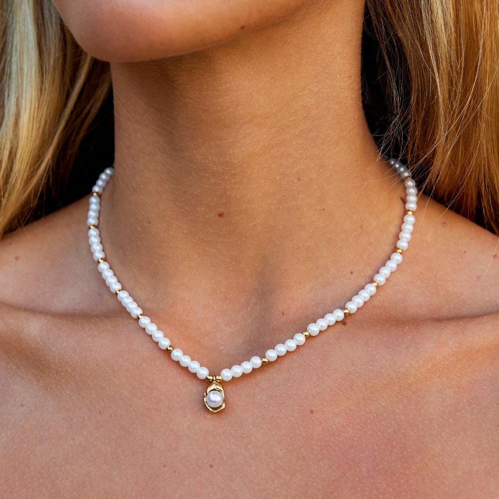 Vivienne Pearl Charm Necklace