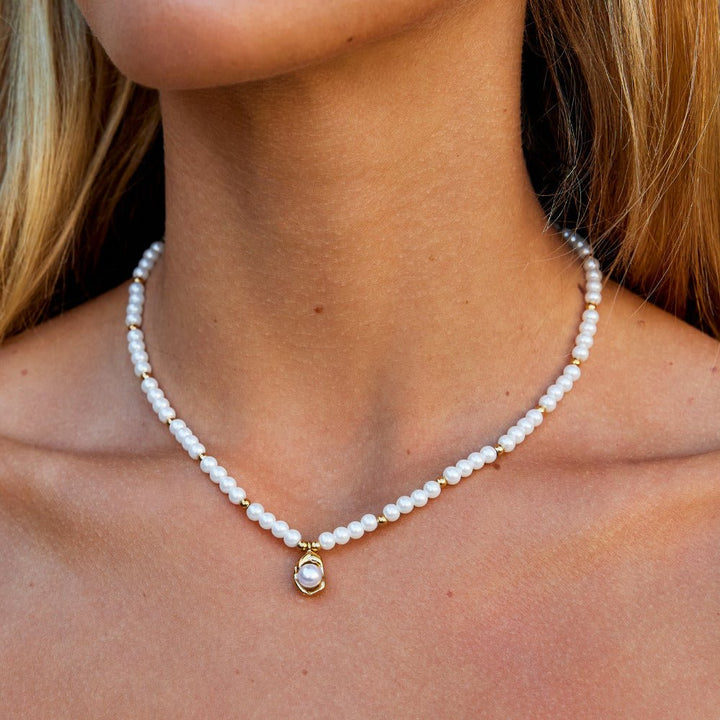 Vivienne Pearl Charm Necklace
