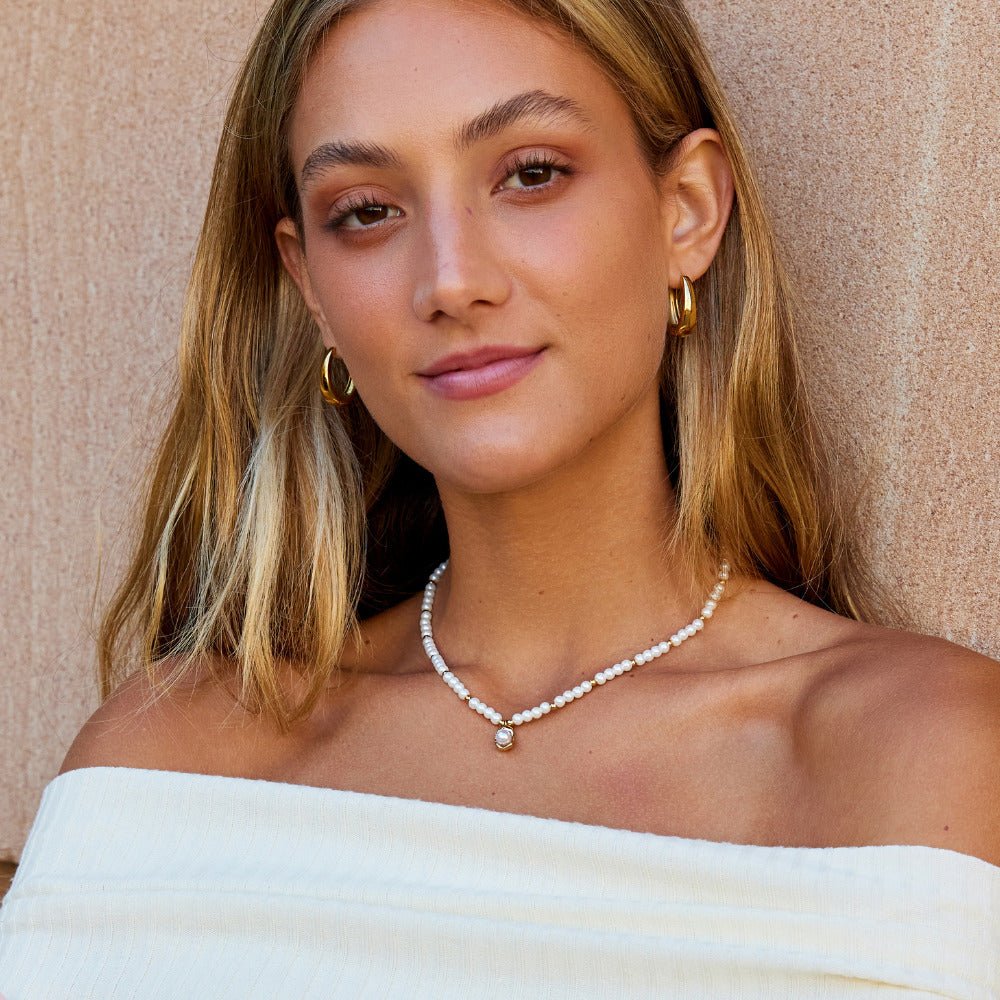 Vivienne Pearl Charm Necklace