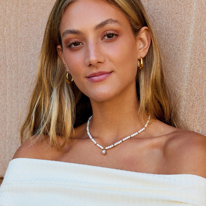 Vivienne Pearl Charm Necklace
