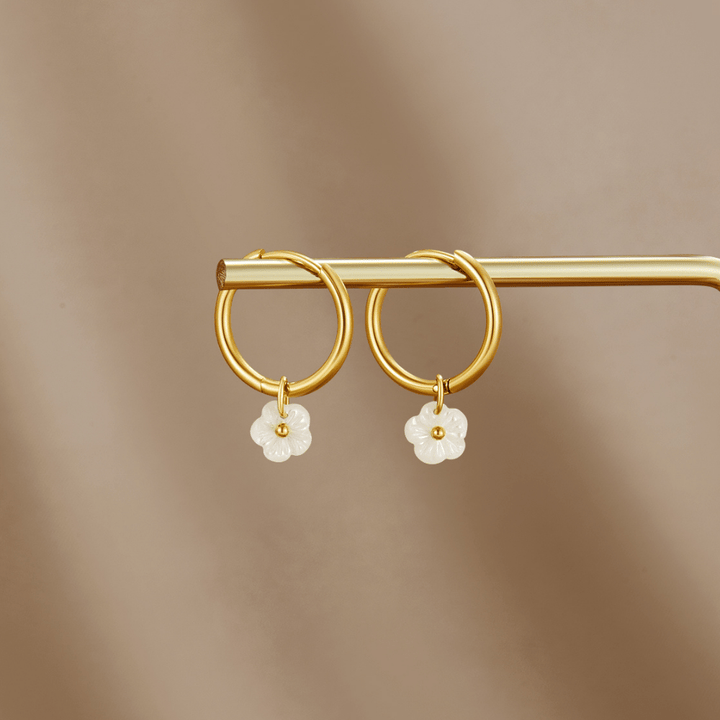Elowen Petal Hoop Earrings