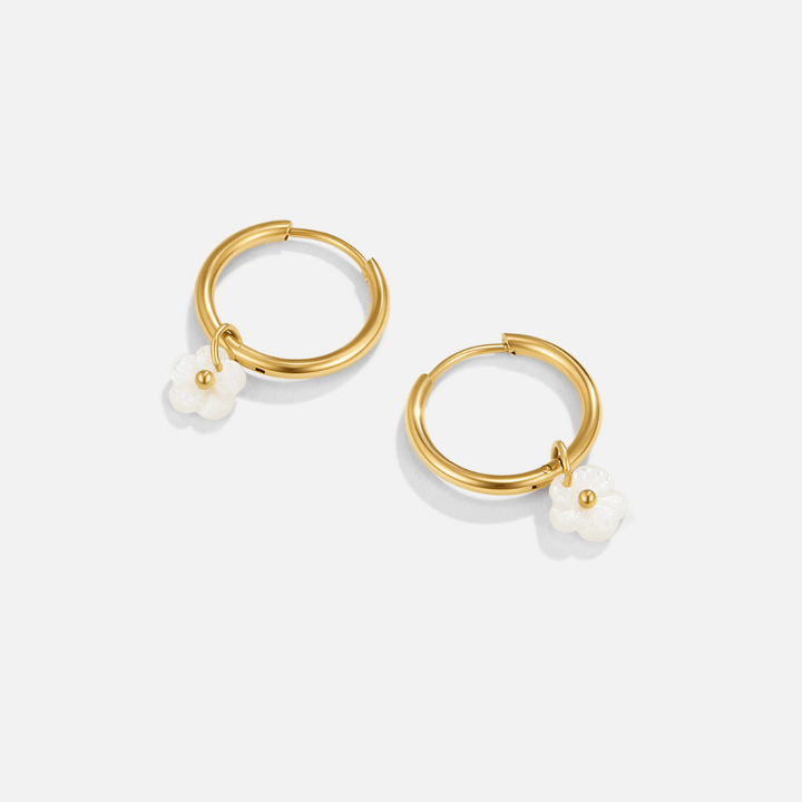 Elowen Petal Hoop Earrings