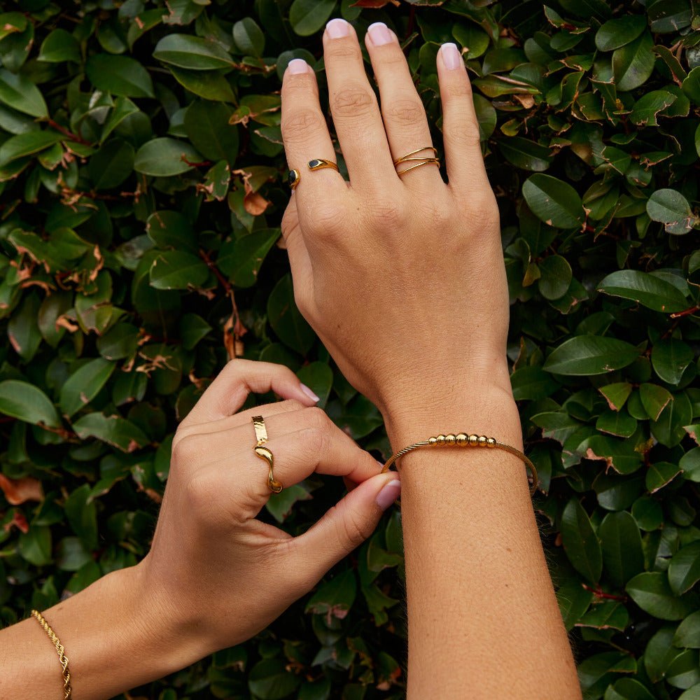 Yuri Twisted Bead Bangle