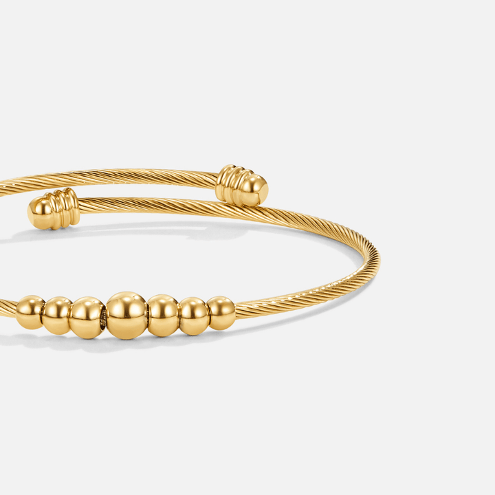 Yuri Twisted Bead Bangle