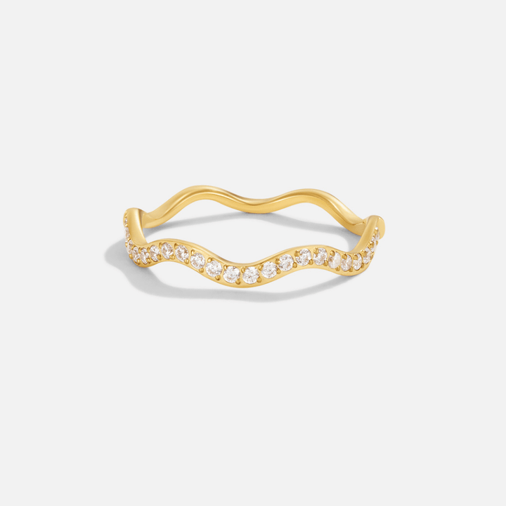 Zenya Crystal Wave Ring